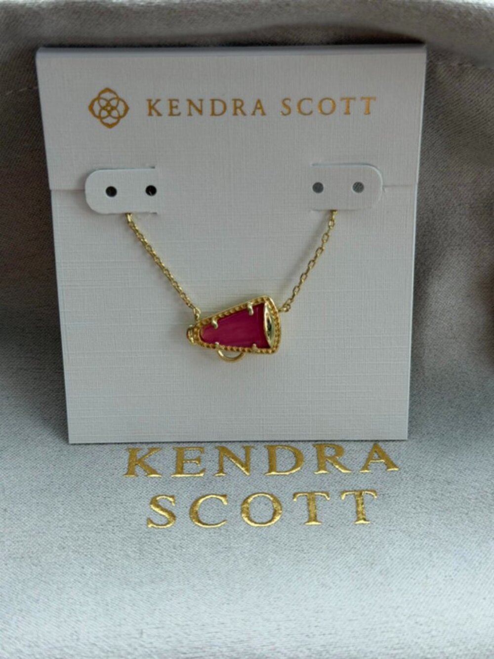 Kendra Scott Pink Cup-Shaped Pendant Necklace